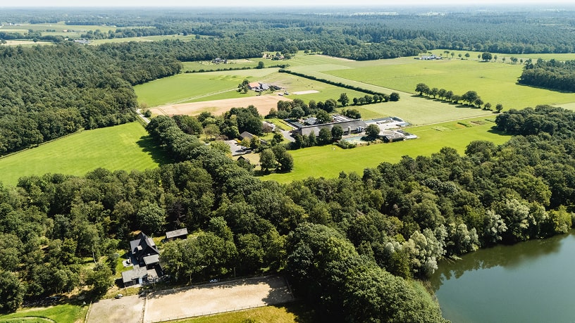 Aerial view in the Netherlands