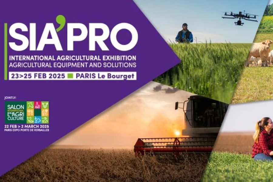 SIA'PRO - International Agricultural Exhibition, Agricultural Equipment and Solutions. From 23 to 25 February 2025 in Paris