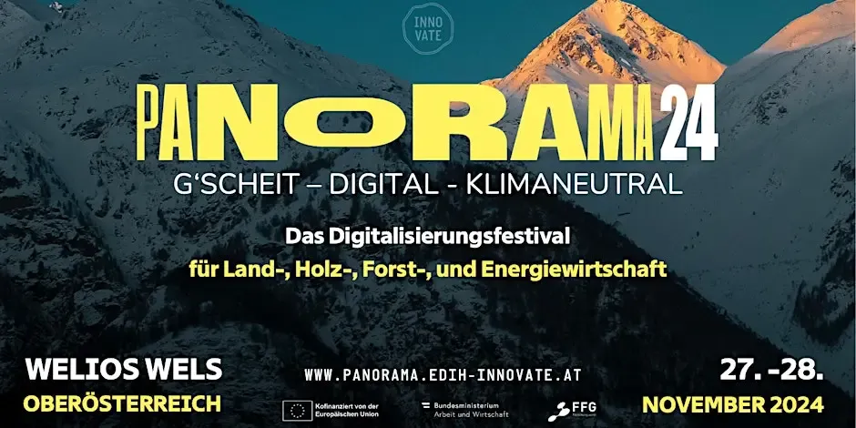 Panorama24, Smart, Digital, and Climate-neutral, 27 and 28 November 2024 in Welios Wels, Austria